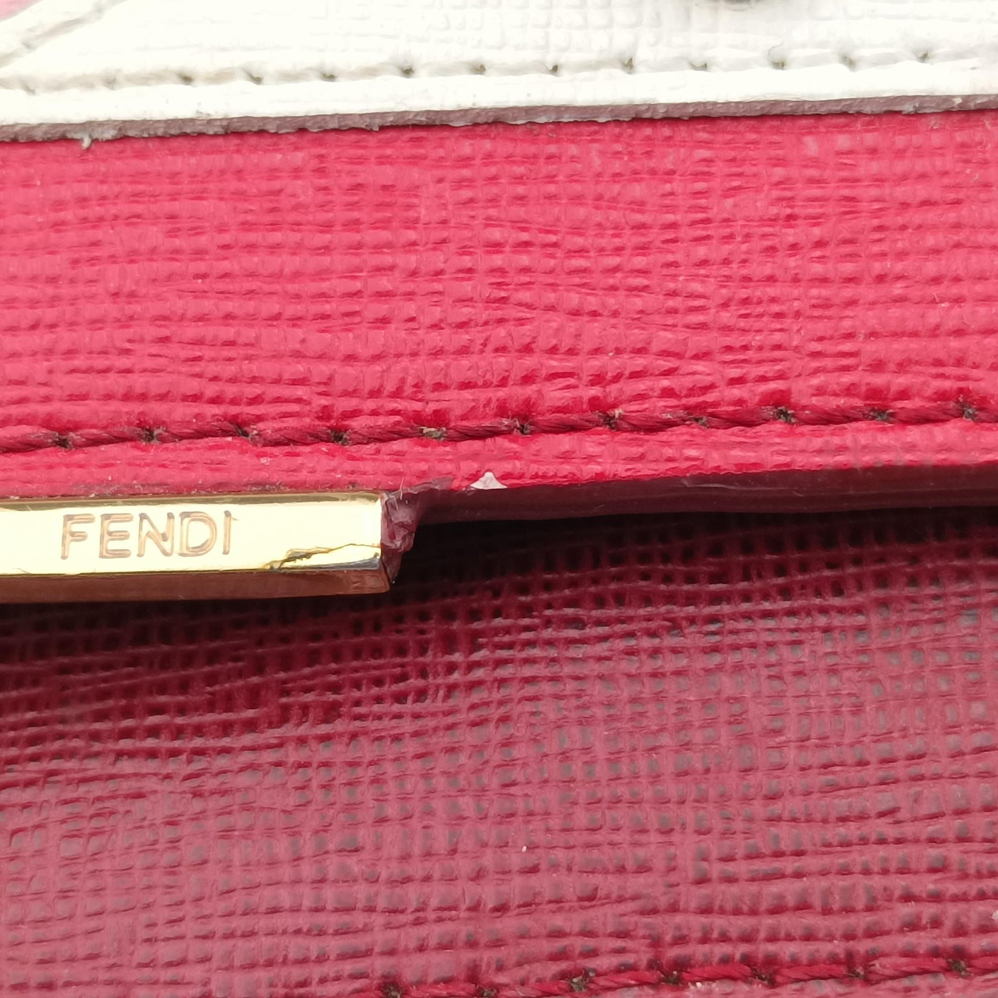 Pre-owned Fendi Monster Eyes Tube Multicolour Leather 8M0346 shoulderbag | stylenewstar