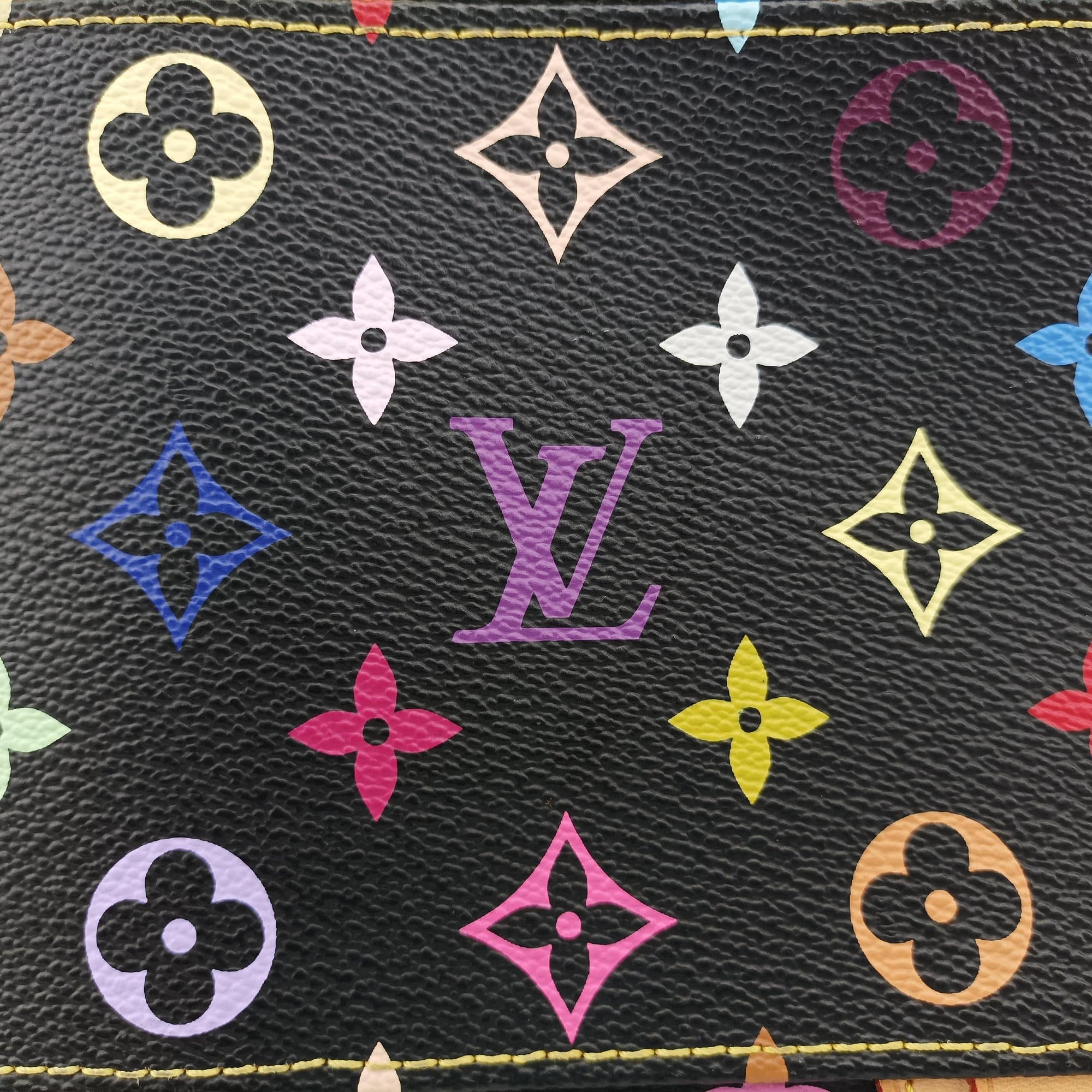 Pre-owned Louis Vuitton COURTNEY MM Noir Monogram Multicolor M45642 shoulderbag | stylenewstar