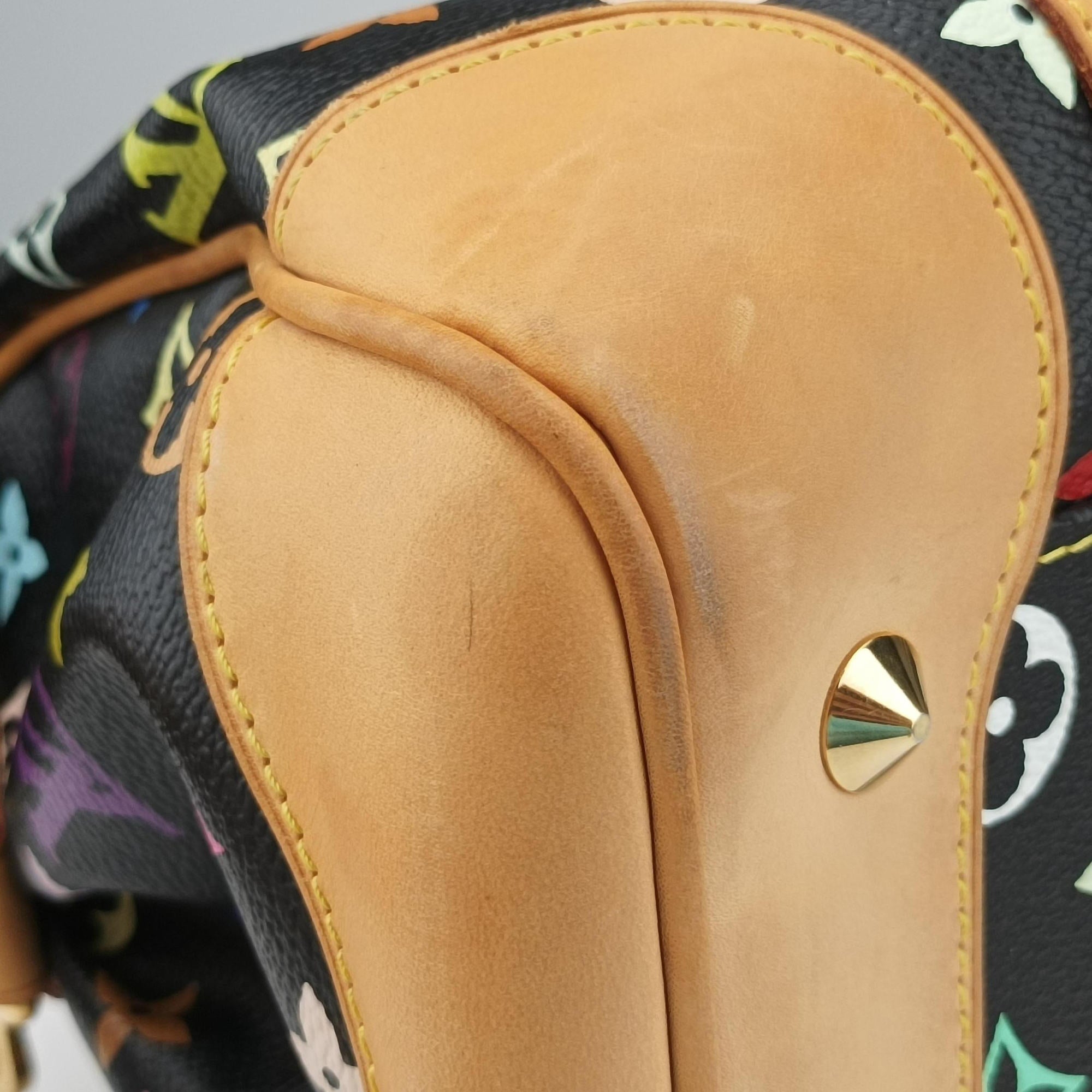Pre-owned Louis Vuitton COURTNEY MM Noir Monogram Multicolor M45642 shoulderbag | stylenewstar