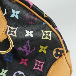 Pre-owned Louis Vuitton COURTNEY MM Noir Monogram Multicolor M45642 shoulderbag | stylenewstar