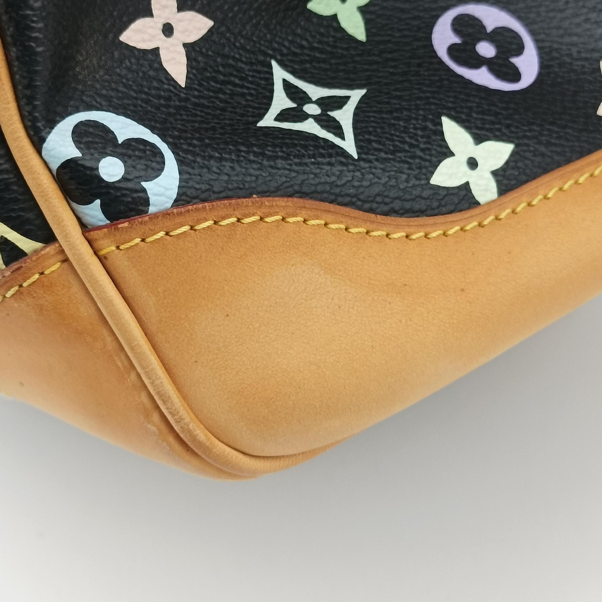 Pre-owned Louis Vuitton COURTNEY MM Noir Monogram Multicolor M45642 shoulderbag | stylenewstar
