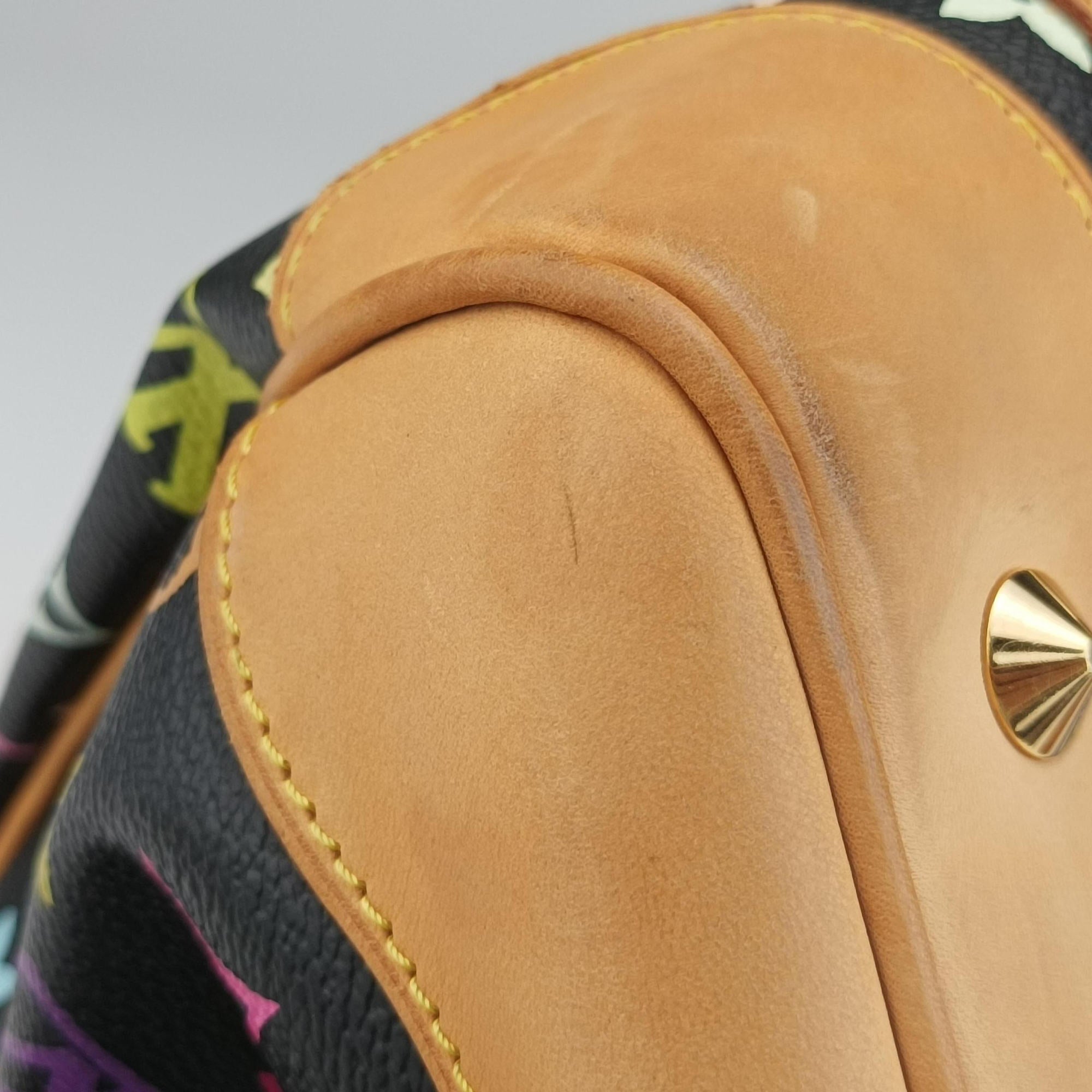 Pre-owned Louis Vuitton COURTNEY MM Noir Monogram Multicolor M45642 shoulderbag | stylenewstar