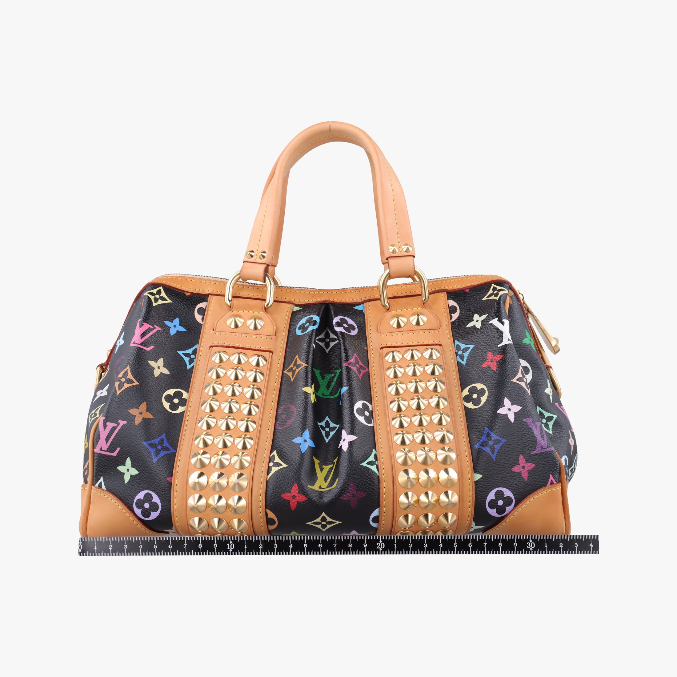 Pre-owned Louis Vuitton COURTNEY MM Noir Monogram Multicolor M45642 shoulderbag | stylenewstar