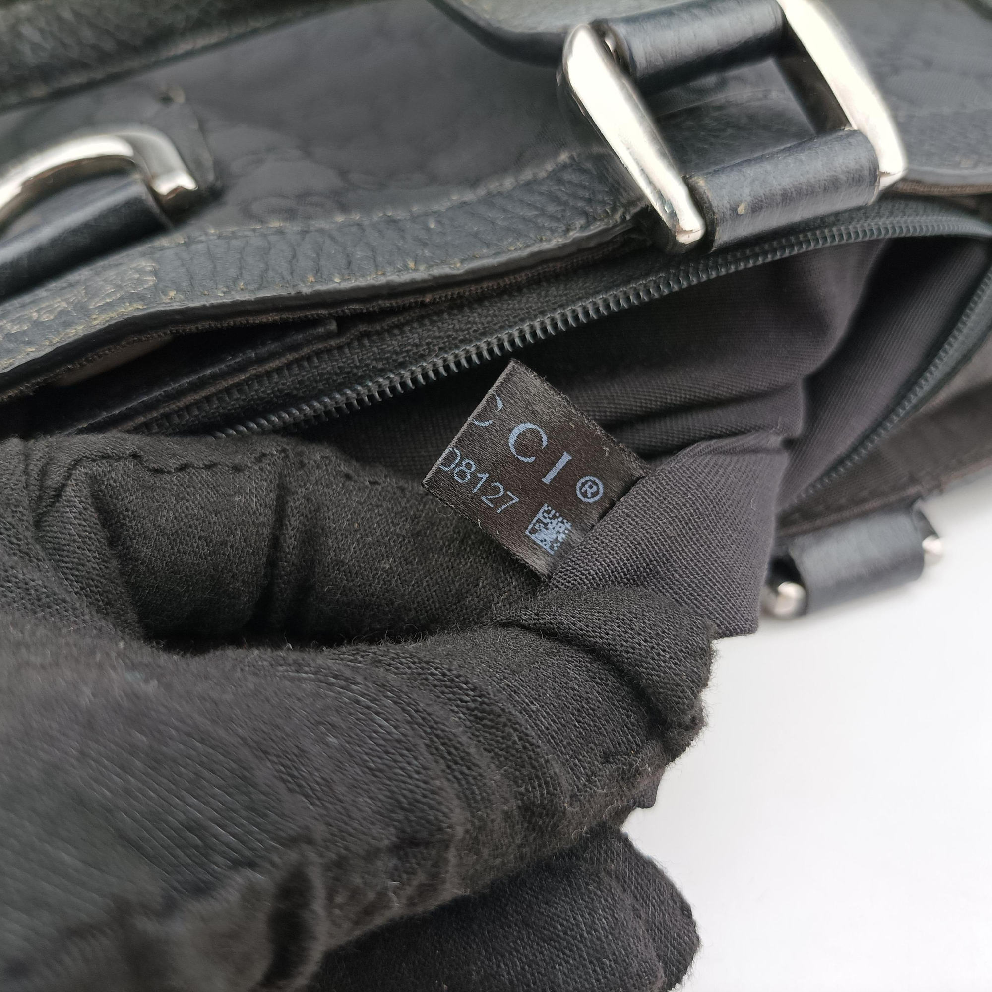 Secondhand Gucci Abbey Black Canvas × Leather 293580 handbag | stylenewstar