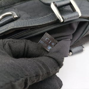 Secondhand Gucci Abbey Black Canvas × Leather 293580 handbag | stylenewstar