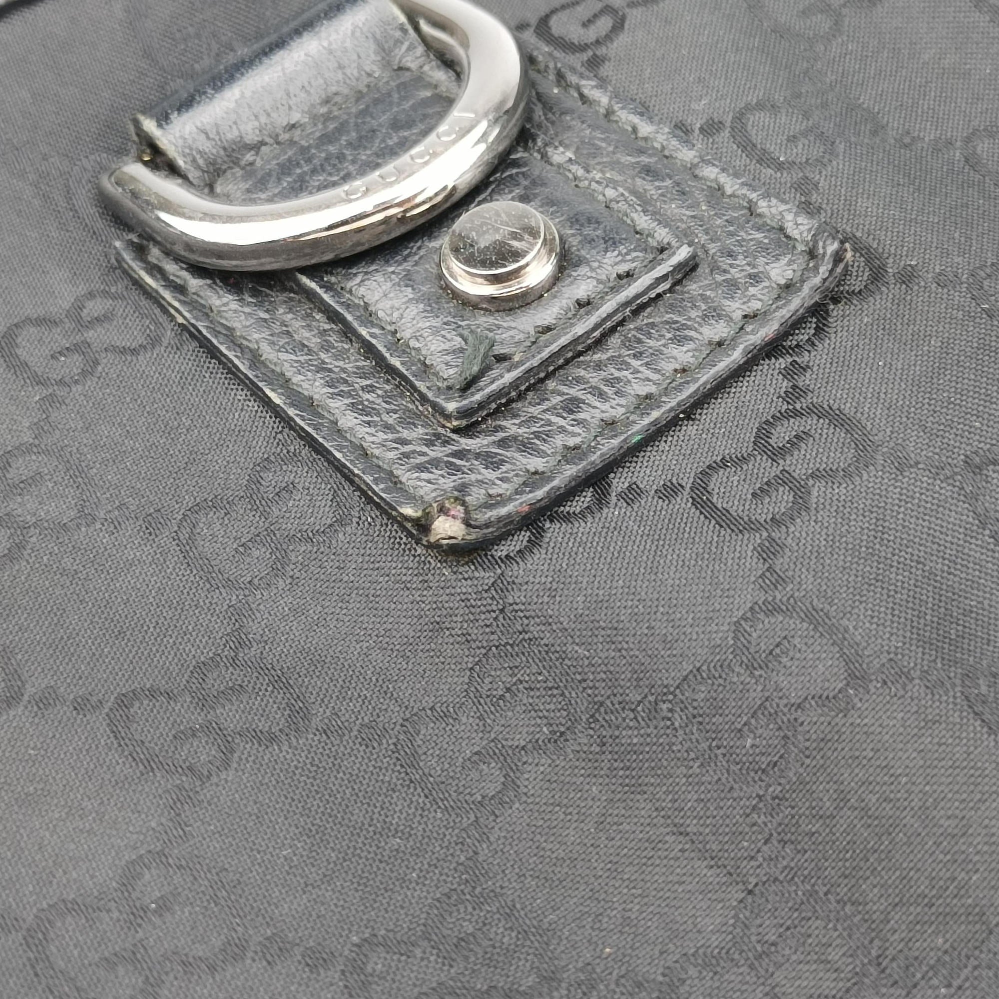 Secondhand Gucci Abbey Black Canvas × Leather 293580 handbag | stylenewstar