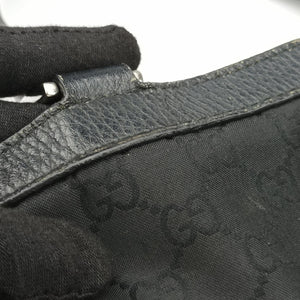 Secondhand Gucci Abbey Black Canvas × Leather 293580 handbag | stylenewstar