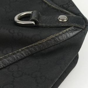 Secondhand Gucci Abbey Black Canvas × Leather 293580 handbag | stylenewstar