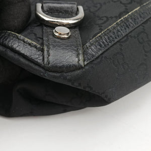 Secondhand Gucci Abbey Black Canvas × Leather 293580 handbag | stylenewstar