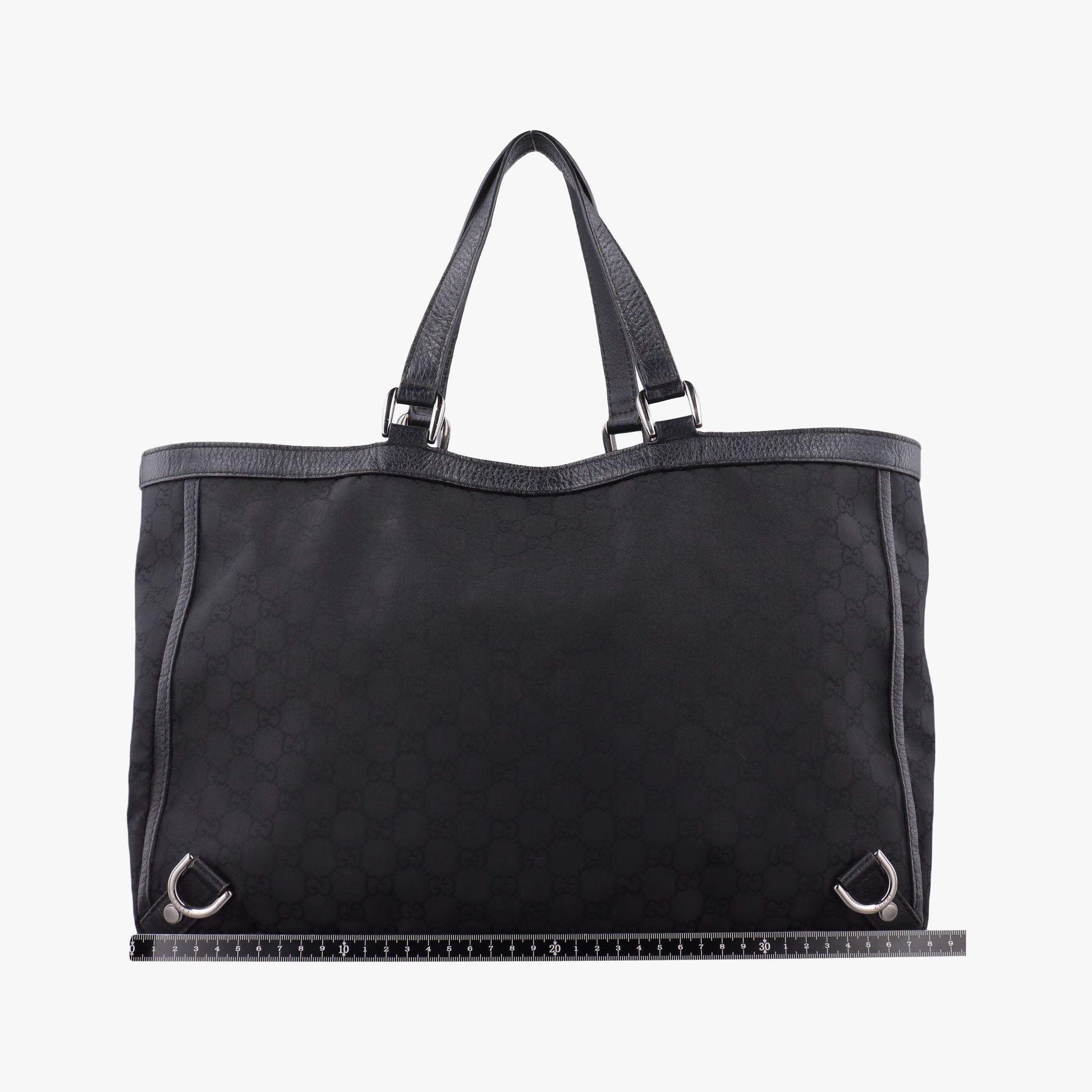 Secondhand Gucci Abbey Black Canvas × Leather 293580 handbag | stylenewstar