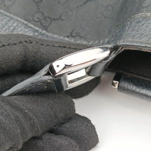 Secondhand Gucci Abbey Black Canvas × Leather 293580 handbag | stylenewstar