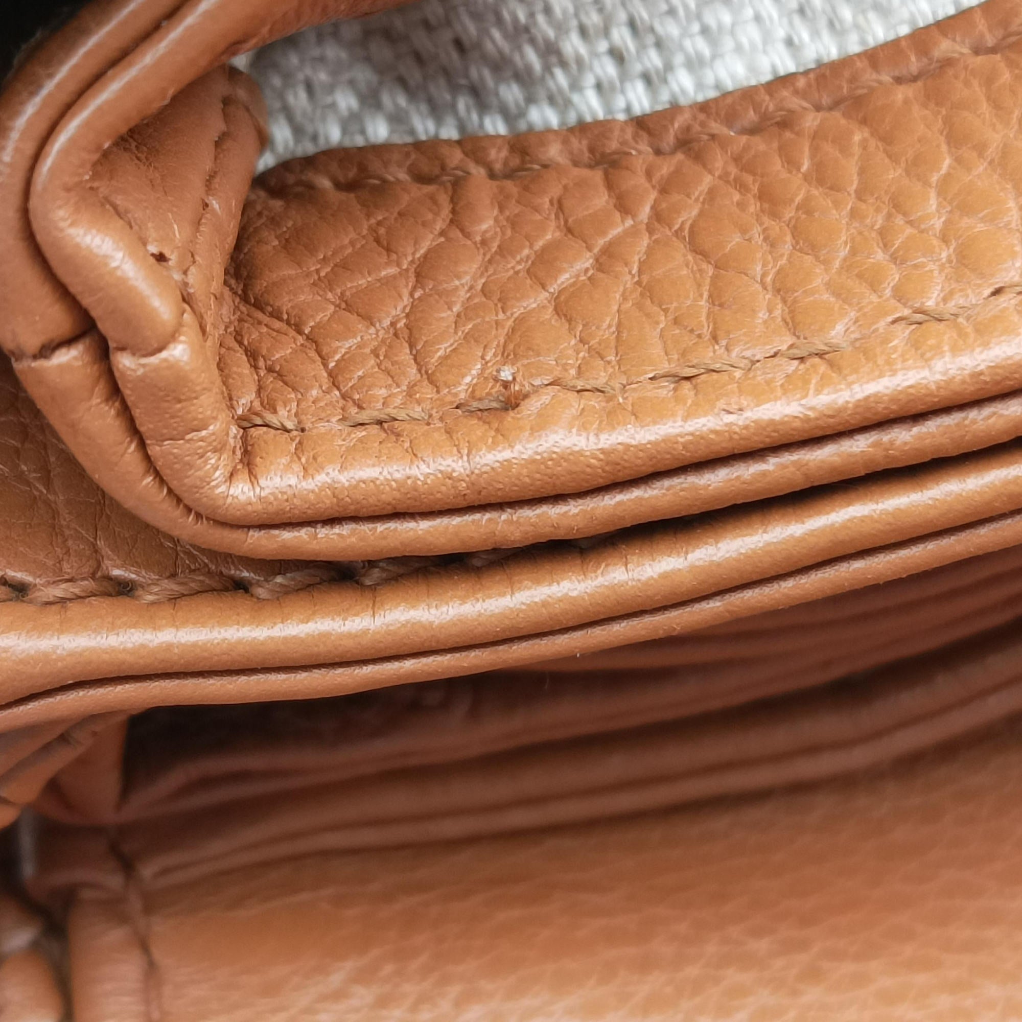 Pre-owned Gucci Marrakech Messenger Brown leather 257024 shoulderbag | stylenewstar