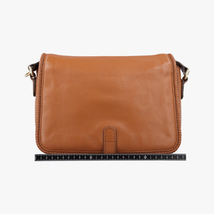 Pre-owned Gucci Marrakech Messenger Brown leather 257024 shoulderbag | stylenewstar