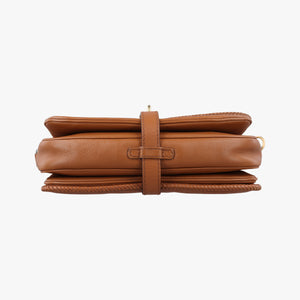 Pre-owned Gucci Marrakech Messenger Brown leather 257024 shoulderbag | stylenewstar