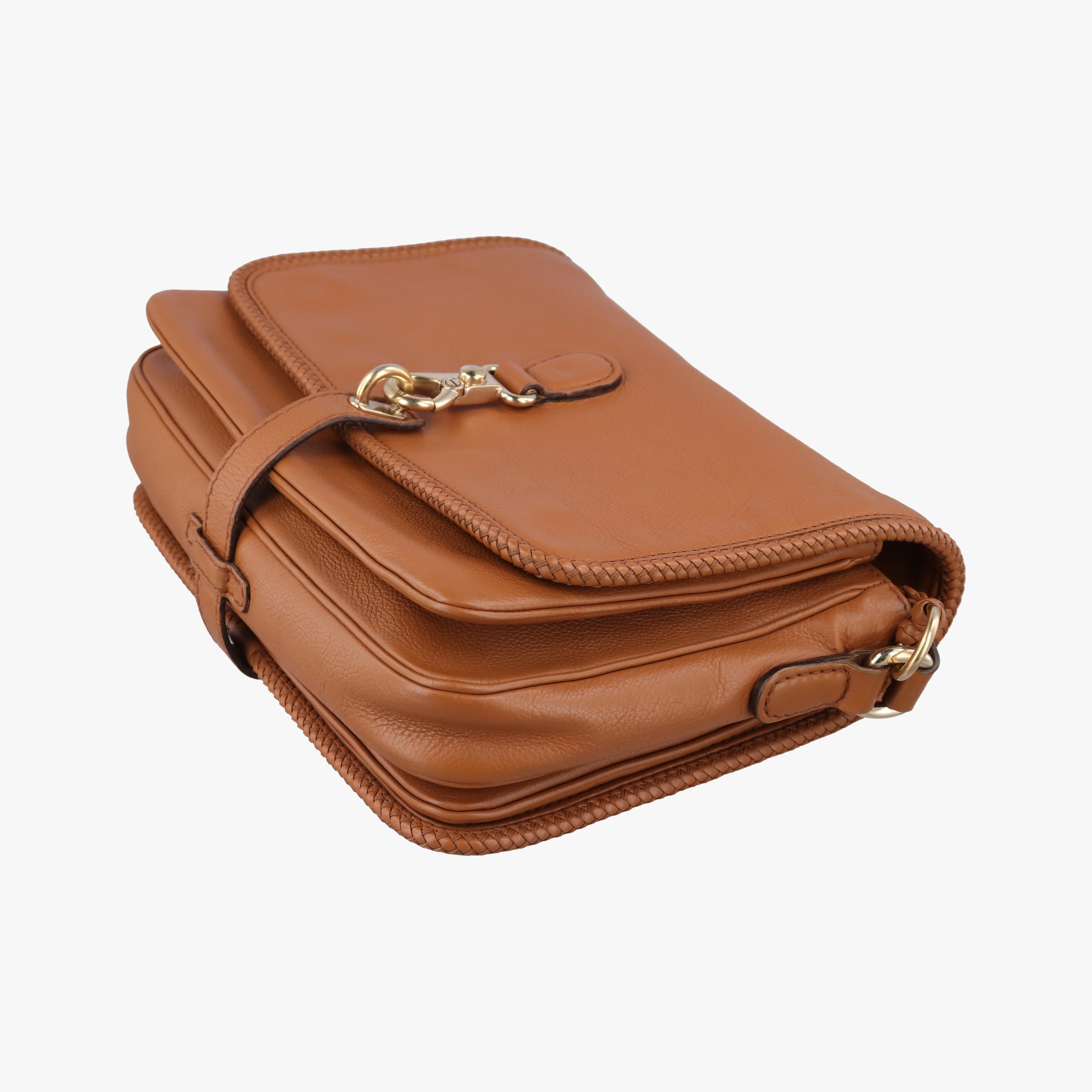 Pre-owned Gucci Marrakech Messenger Brown leather 257024 shoulderbag | stylenewstar