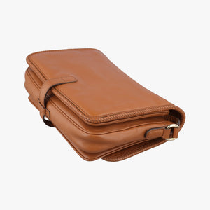 Pre-owned Gucci Marrakech Messenger Brown leather 257024 shoulderbag | stylenewstar