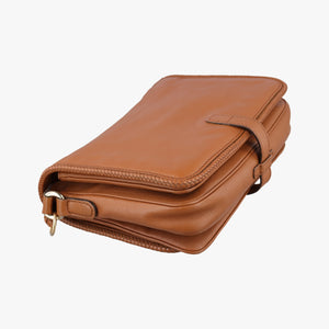 Pre-owned Gucci Marrakech Messenger Brown leather 257024 shoulderbag | stylenewstar