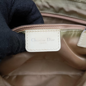 Pre-owned Christian Dior Maris Pearl White leather  shoulderbag | stylenewstar