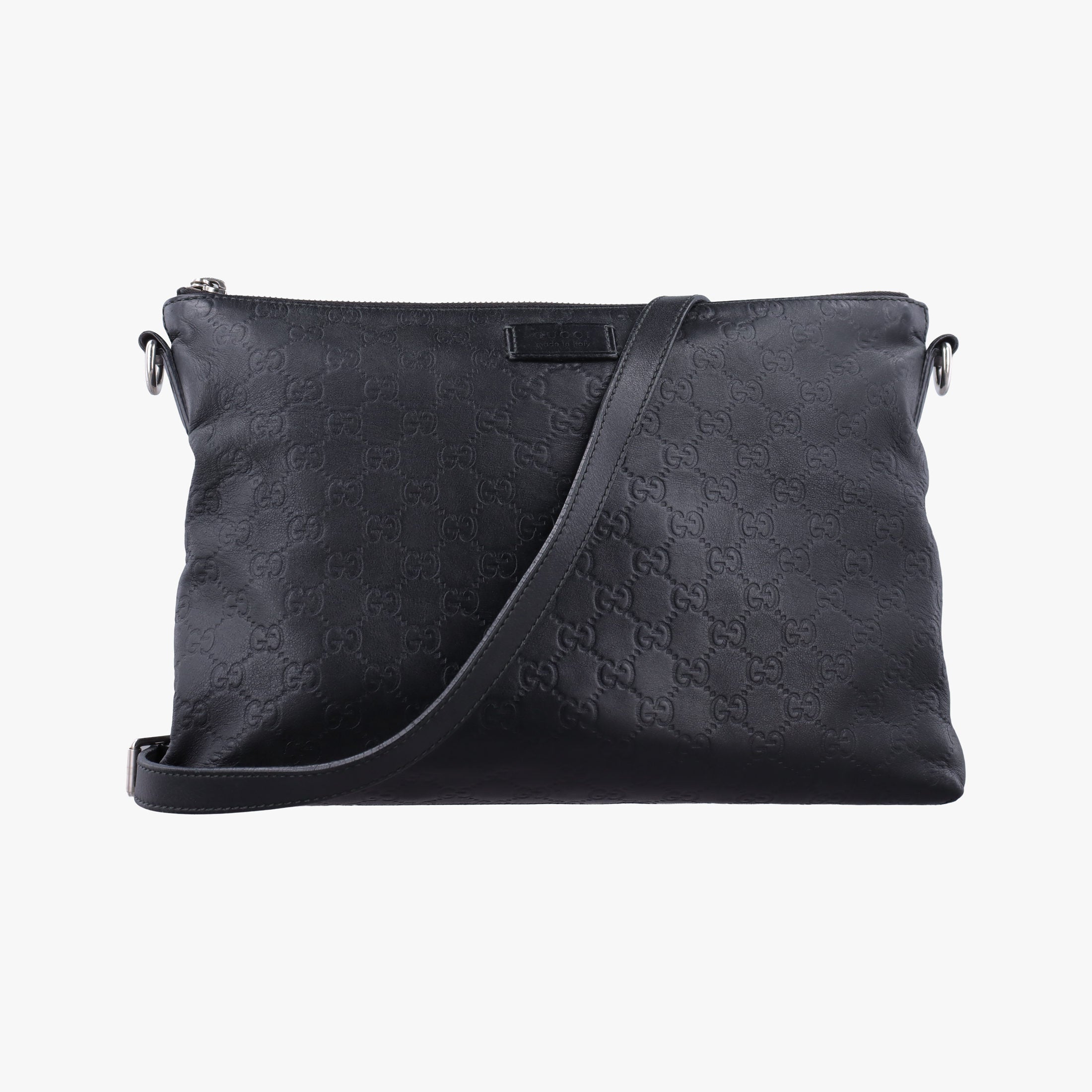 Secondhand Gucci GG Imprime messenger Black Leather 473882 shoulderbag | stylenewstar
