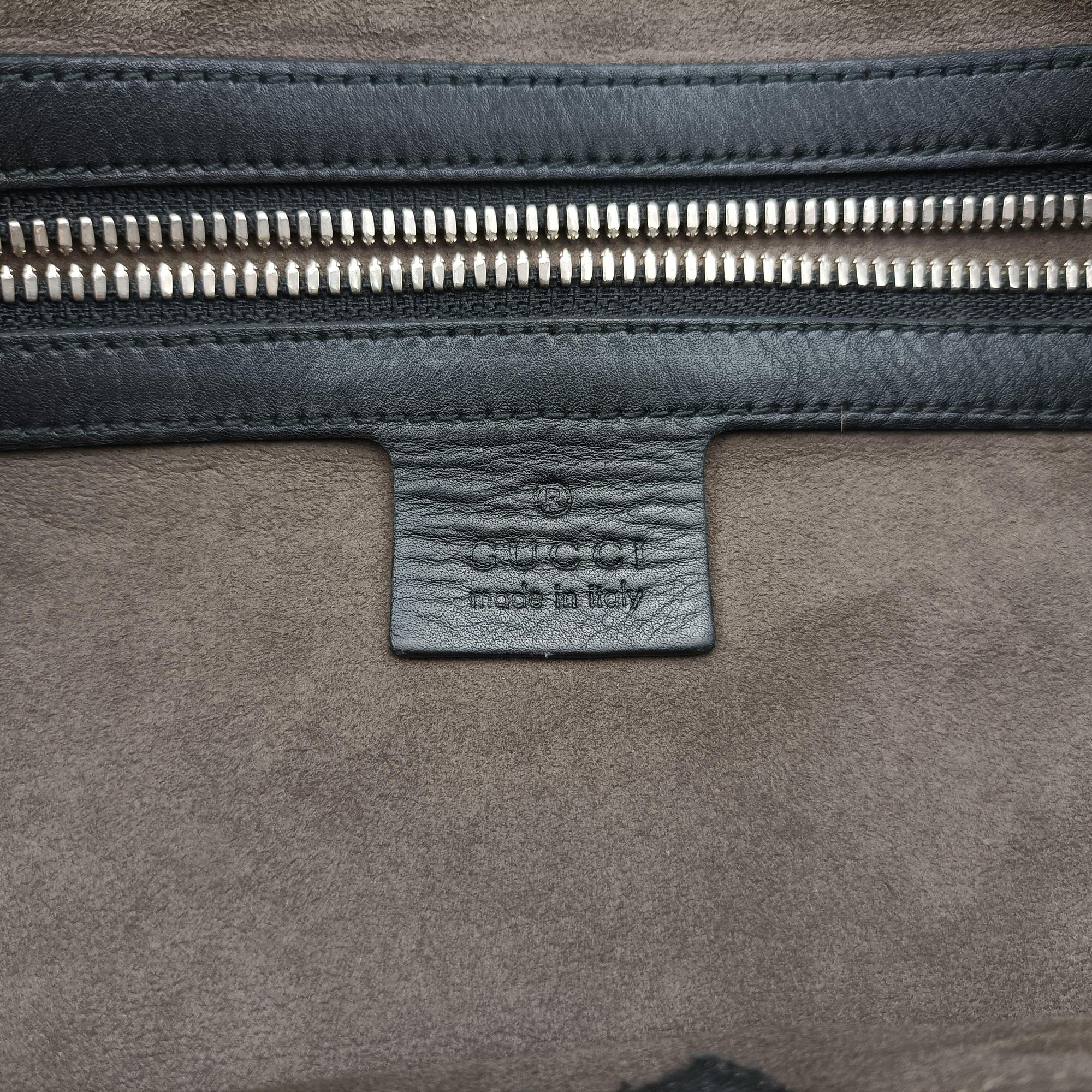 Secondhand Gucci GG Imprime messenger Black Leather 473882 shoulderbag | stylenewstar