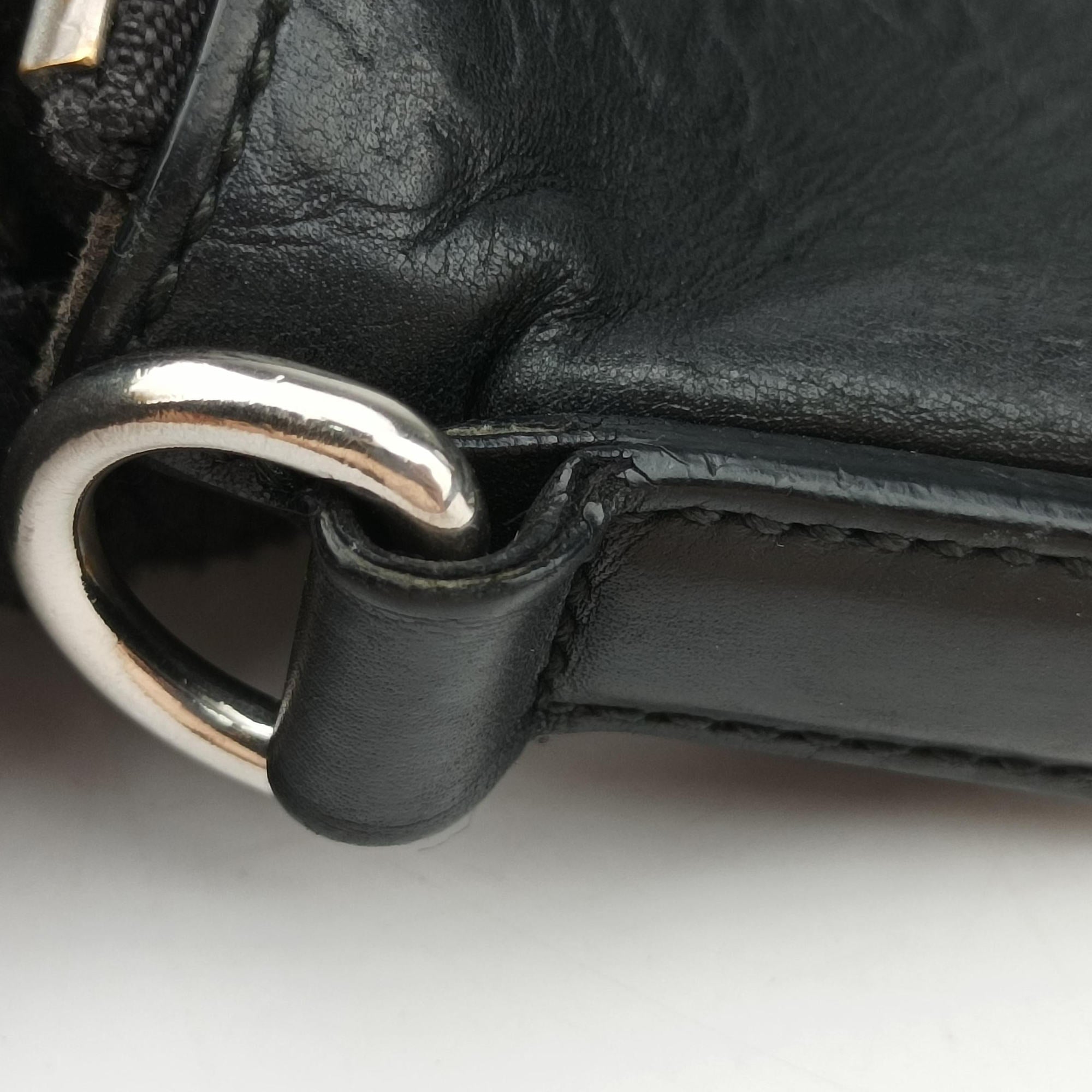 Secondhand Gucci GG Imprime messenger Black Leather 473882 shoulderbag | stylenewstar