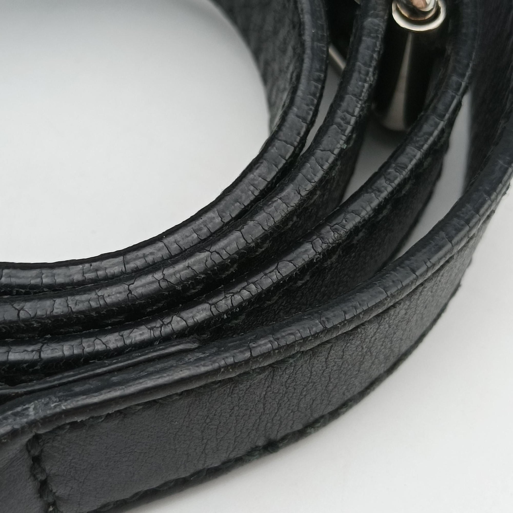 Secondhand Gucci GG Imprime messenger Black Leather 473882 shoulderbag | stylenewstar