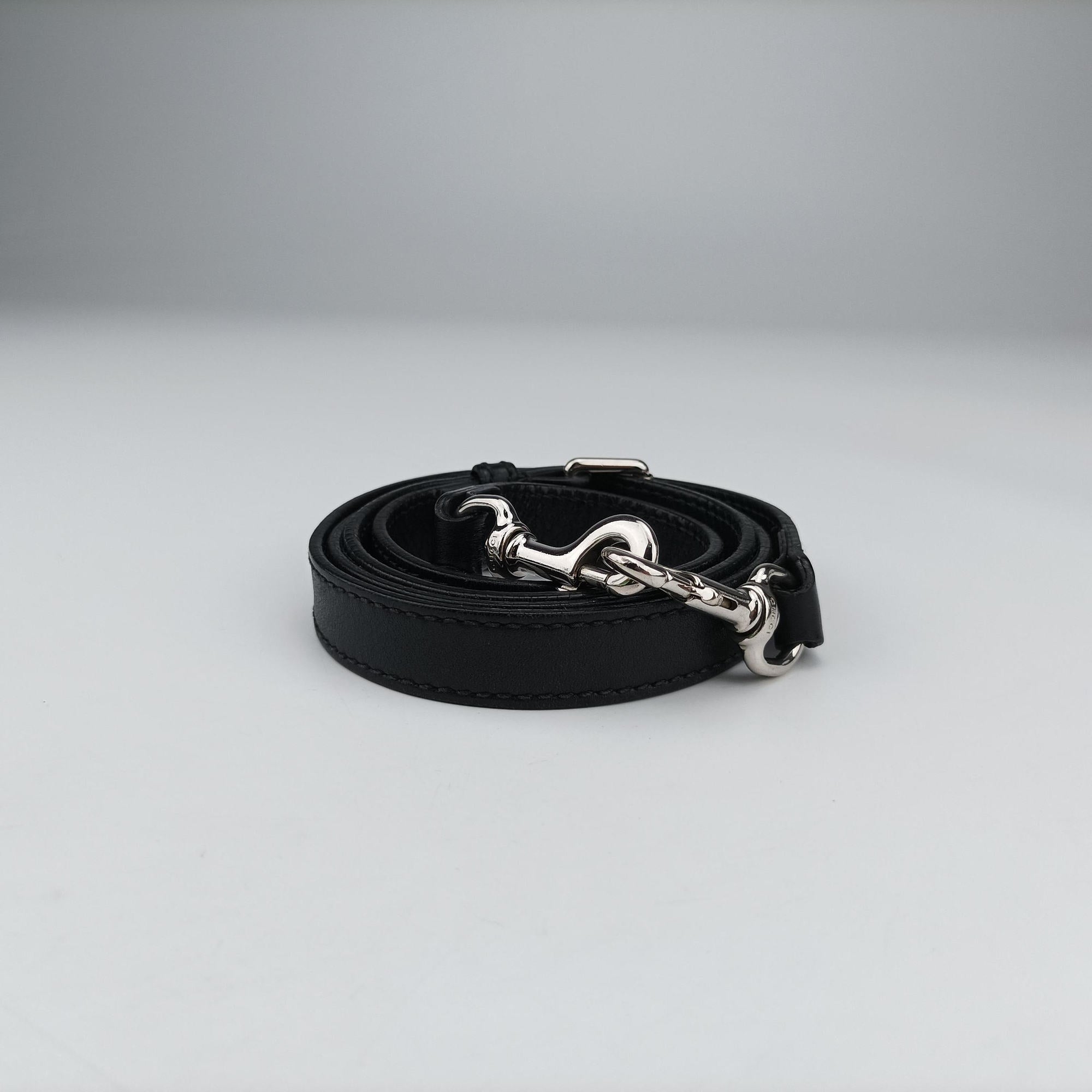 Secondhand Gucci GG Imprime messenger Black Leather 473882 shoulderbag | stylenewstar