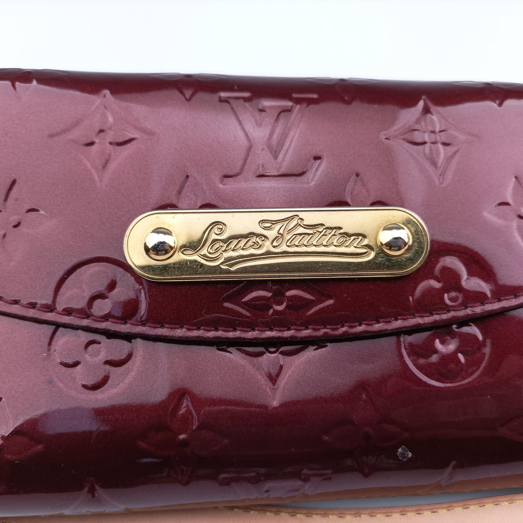 Pre-owned Louis Vuitton Sunset Boulevard Monogram Rouge Fauvist Vernis M91679 handbag | stylenewstar