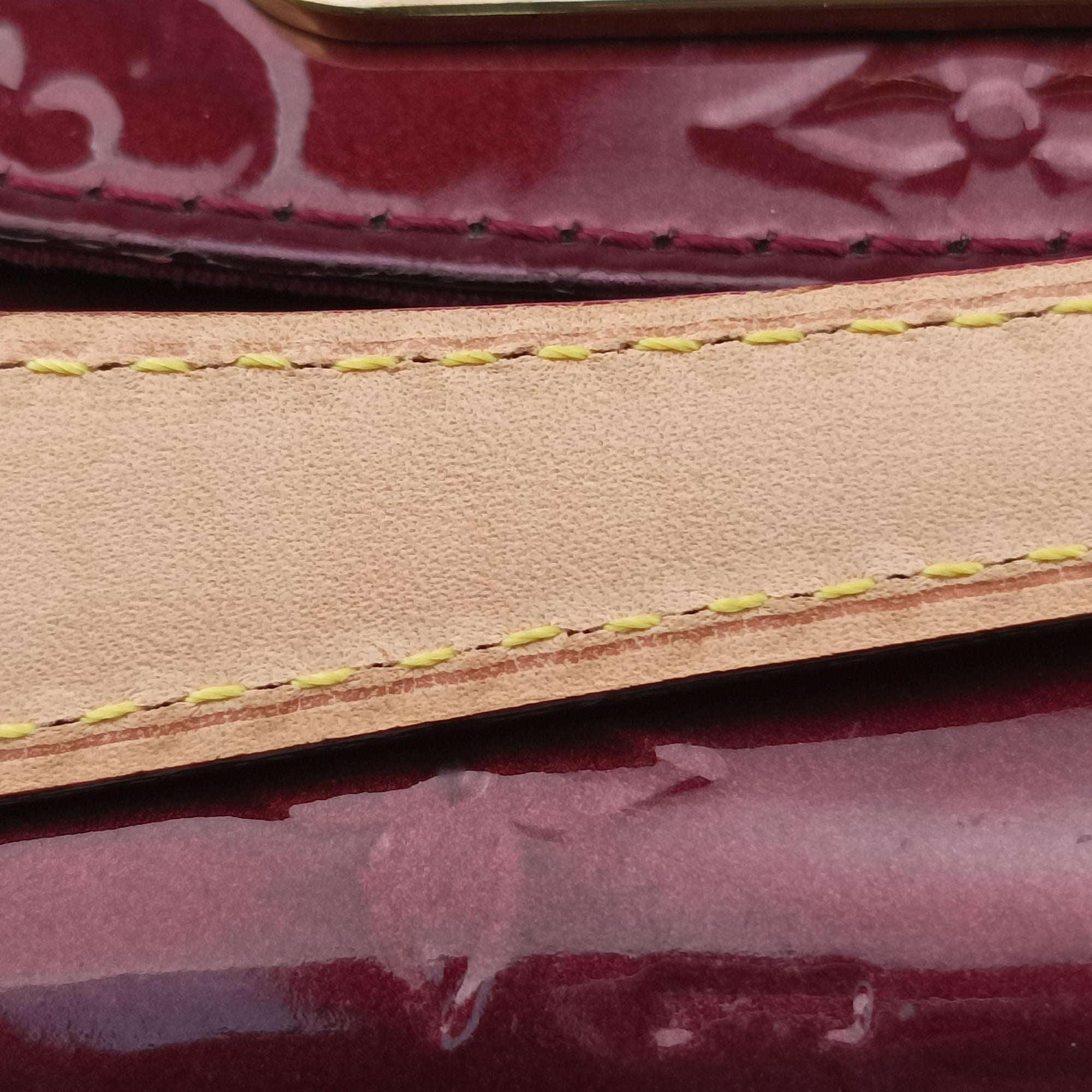 Pre-owned Louis Vuitton Sunset Boulevard Monogram Rouge Fauvist Vernis M91679 handbag | stylenewstar
