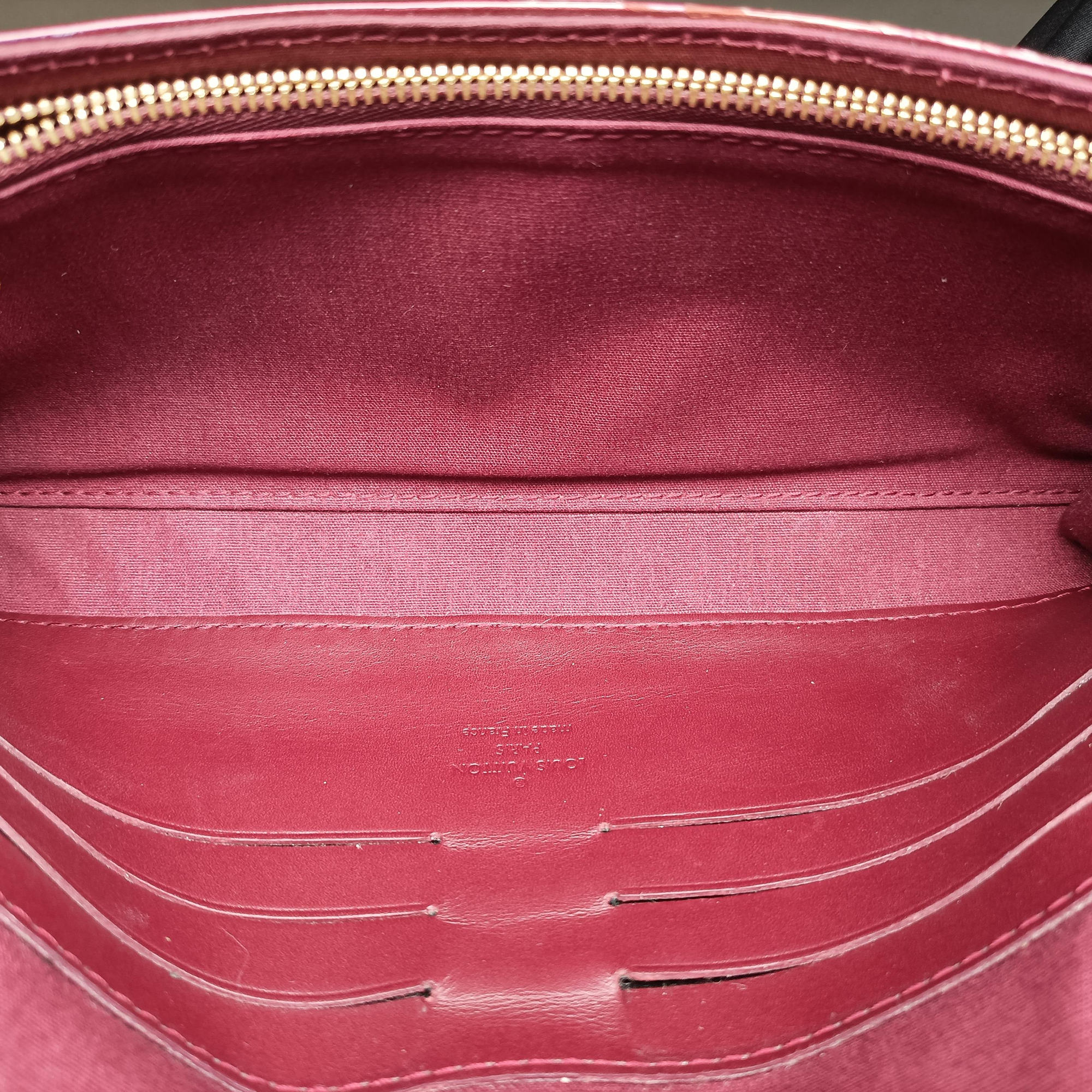 Pre-owned Louis Vuitton Sunset Boulevard Monogram Rouge Fauvist Vernis M91679 handbag | stylenewstar