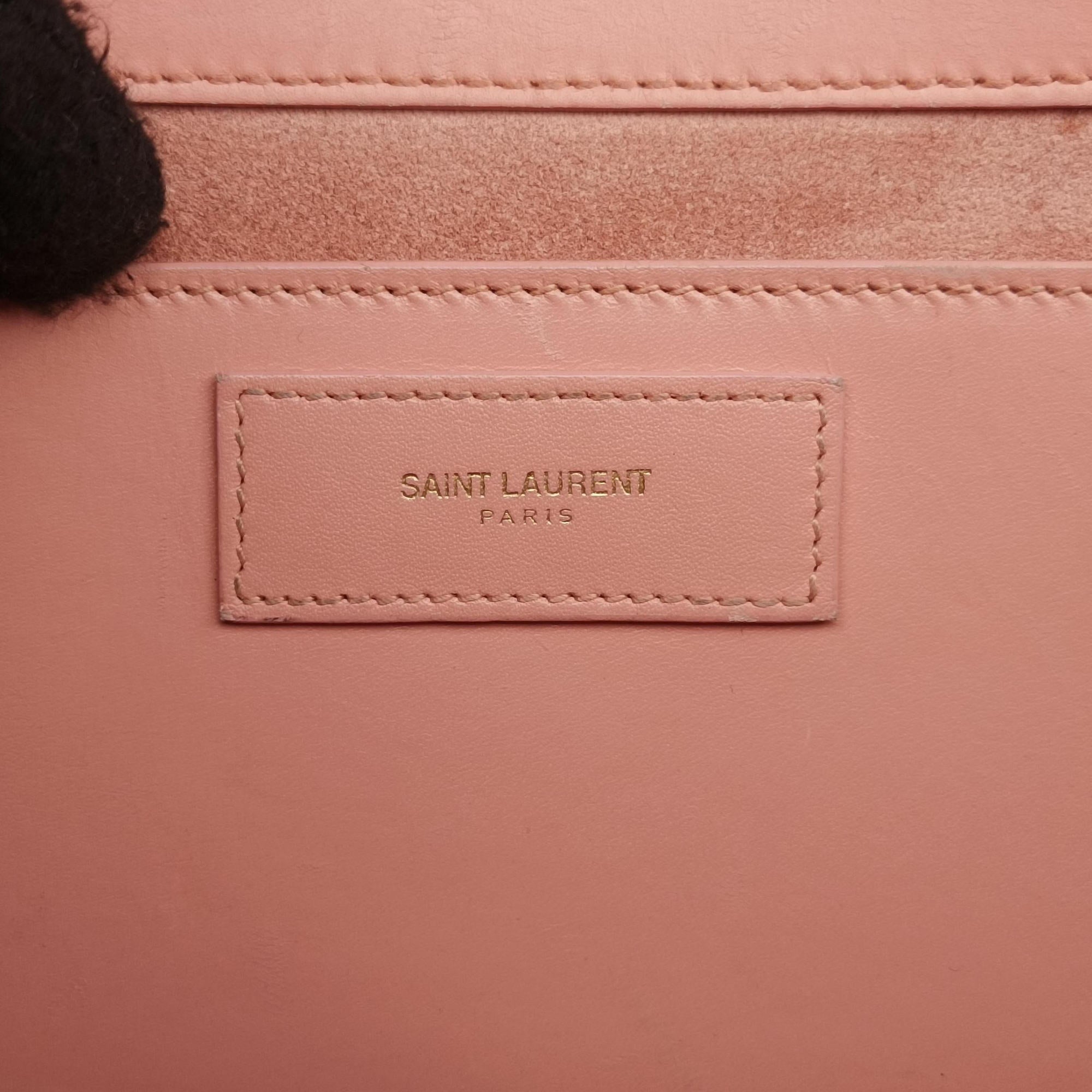 Pre-owned Yves Saint Laurent BETTY Pink Leather 314515 shoulderbag | stylenewstar
