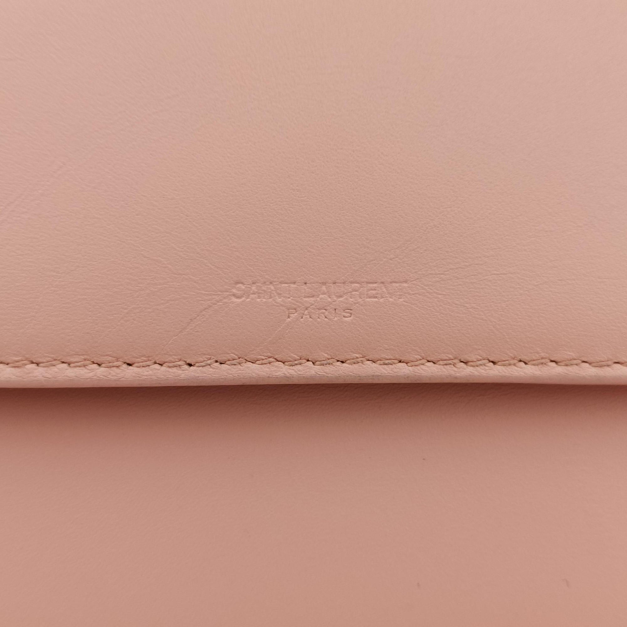 Pre-owned Yves Saint Laurent BETTY Pink Leather 314515 shoulderbag | stylenewstar
