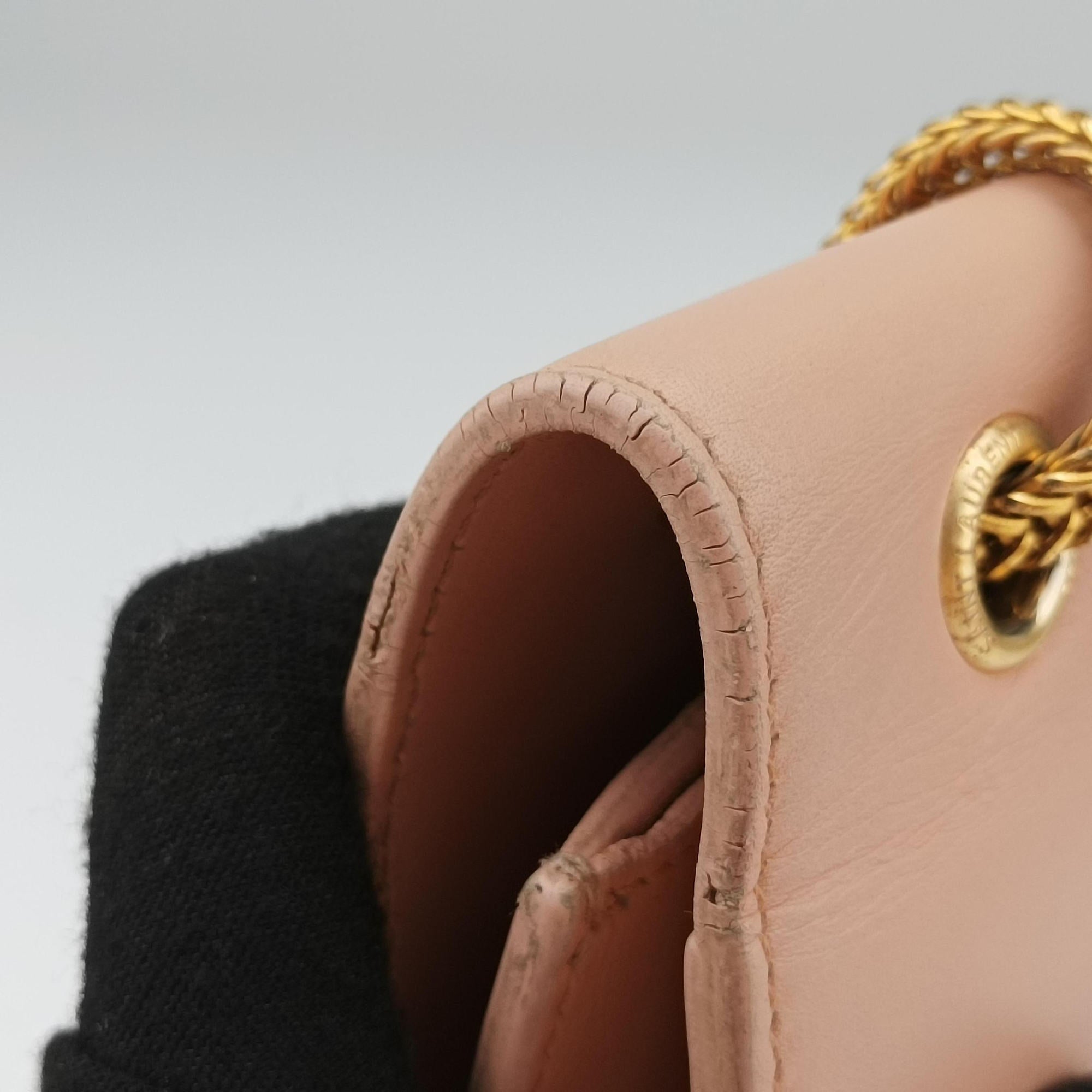 Pre-owned Yves Saint Laurent BETTY Pink Leather 314515 shoulderbag | stylenewstar