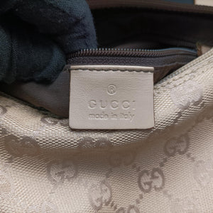 Pre-owned Gucci GG Canvas Beige Canvas x Leather 92699 handbag | stylenewstar