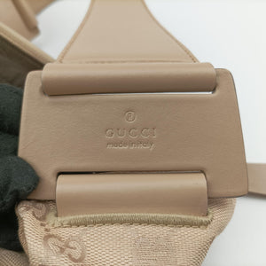Pre-owned Gucci GG Canvas Beige Canvas x Leather 92699 handbag | stylenewstar