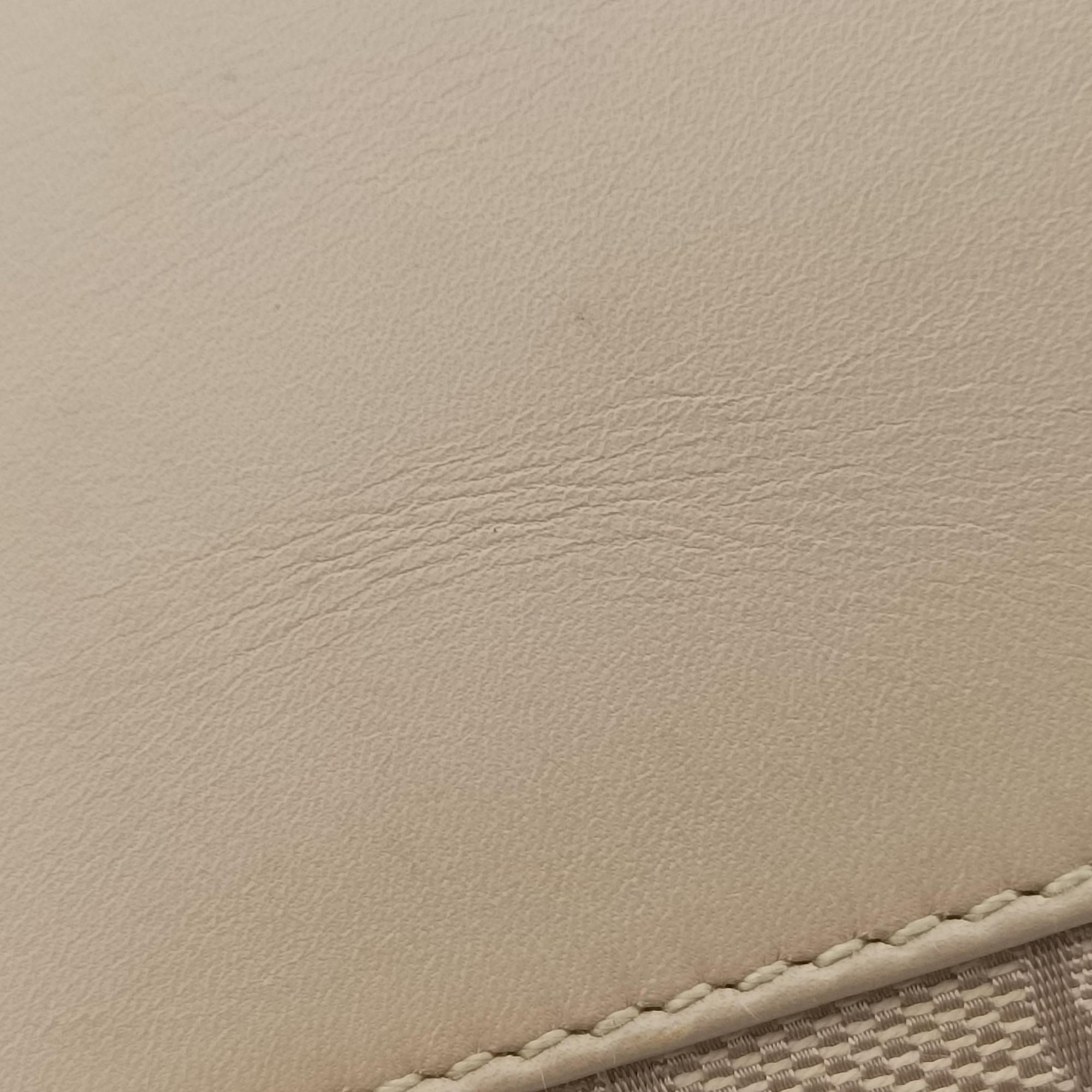 Pre-owned Gucci GG Canvas Beige Canvas x Leather 92699 handbag | stylenewstar