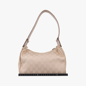 Pre-owned Gucci GG Canvas Beige Canvas x Leather 92699 handbag | stylenewstar