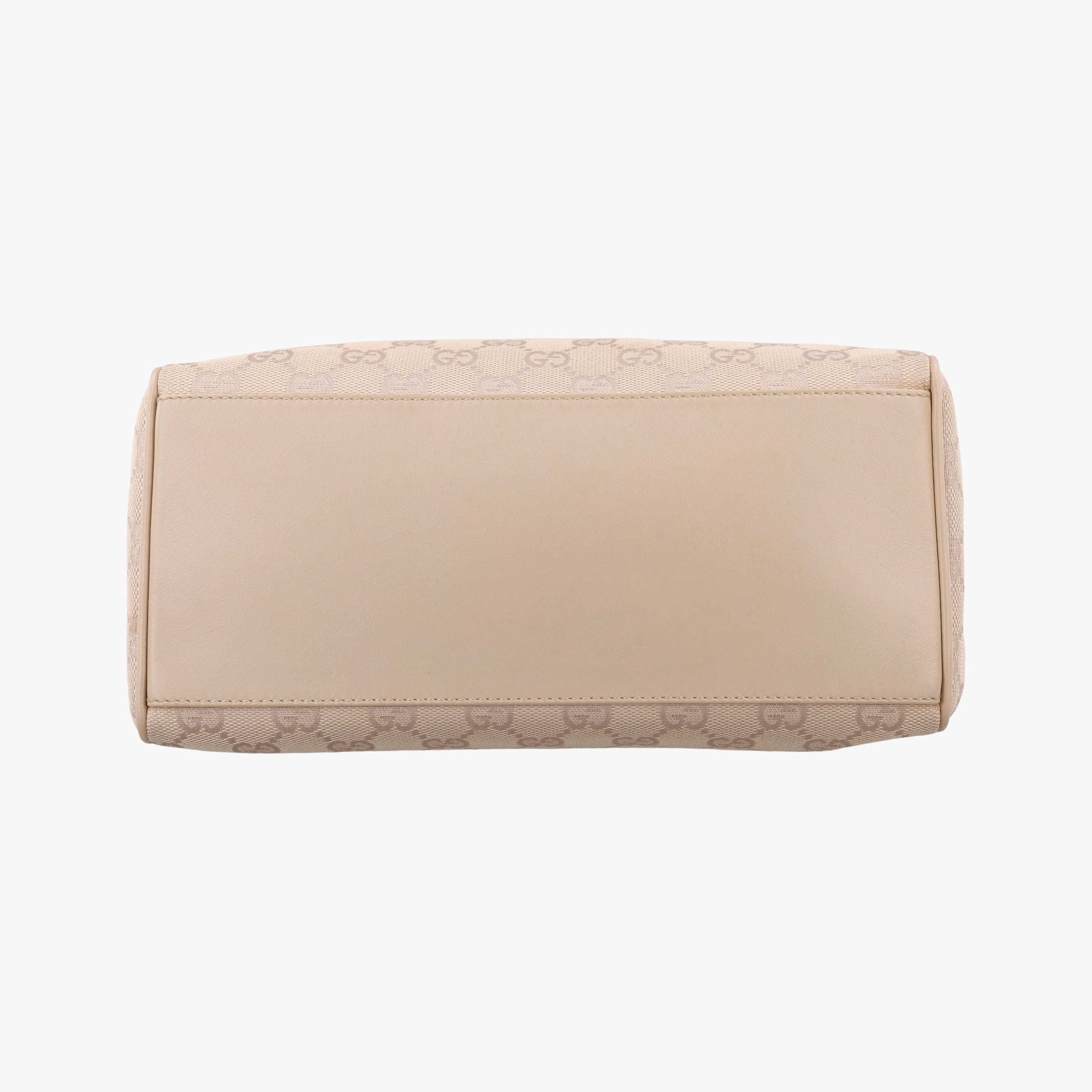 Pre-owned Gucci GG Canvas Beige Canvas x Leather 92699 handbag | stylenewstar