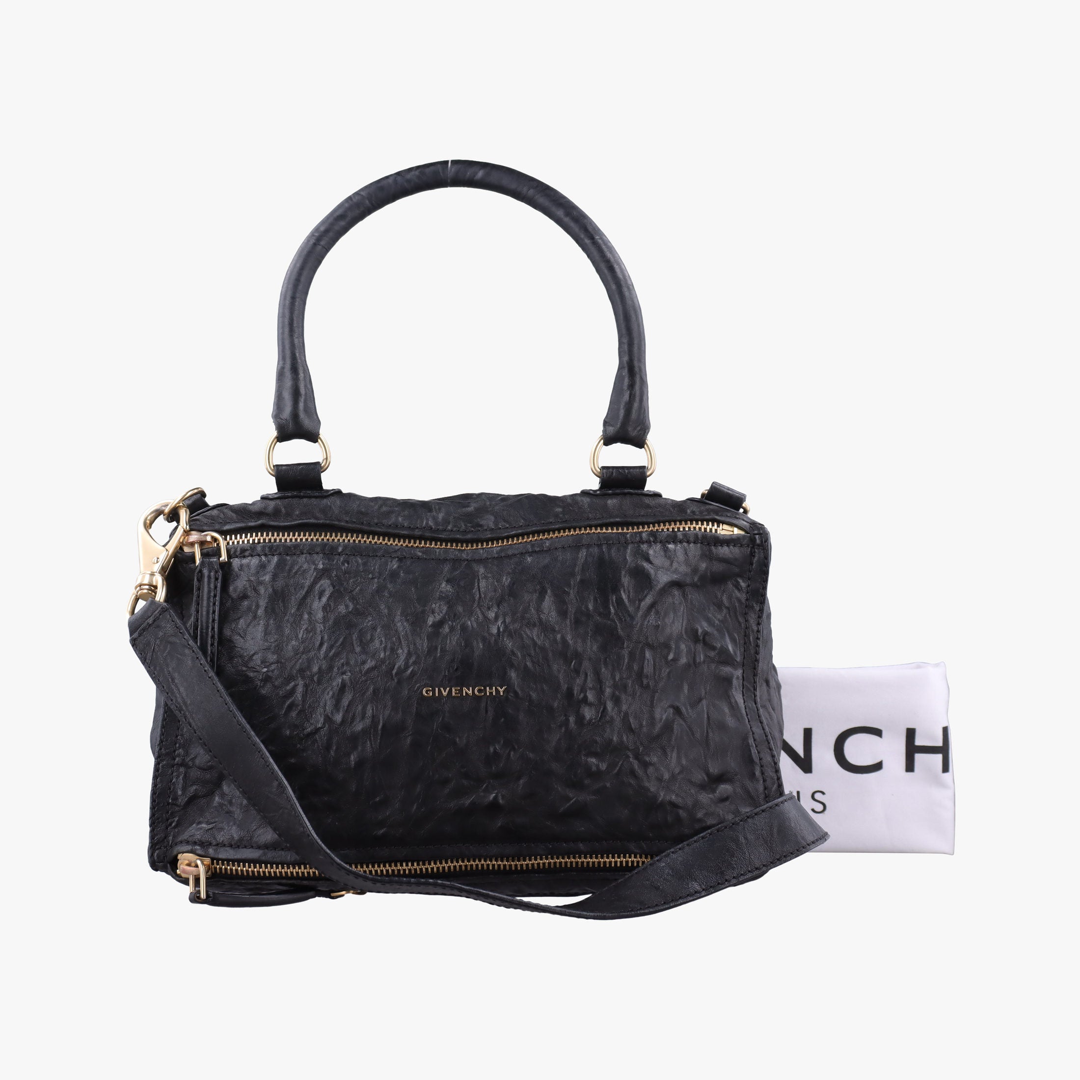 Secondhand Givenchy Pandora Black Leather  shoulderbag | stylenewstar