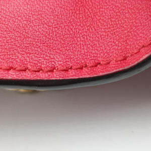 Pre-owned Gucci Padlock Beige×red×pink PVC coated canvas×Leather 409487 shoulderbag | stylenewstar