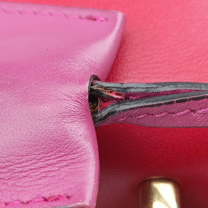 Pre-owned Gucci Padlock Beige×red×pink PVC coated canvas×Leather 409487 shoulderbag | stylenewstar