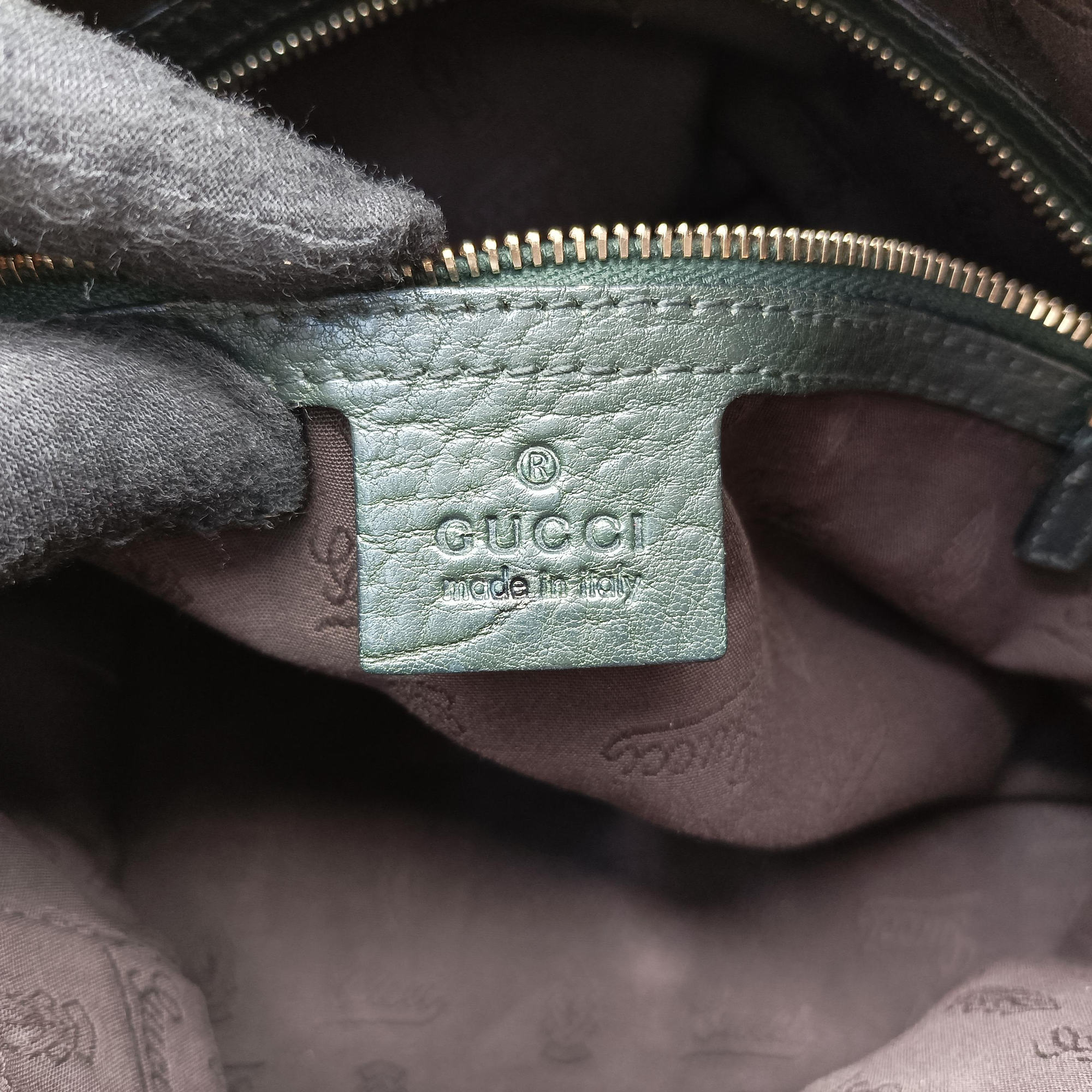 Pre-owned Gucci Guccissima Brown × Black Canvas×Leather 247279 shoulderbag | stylenewstar