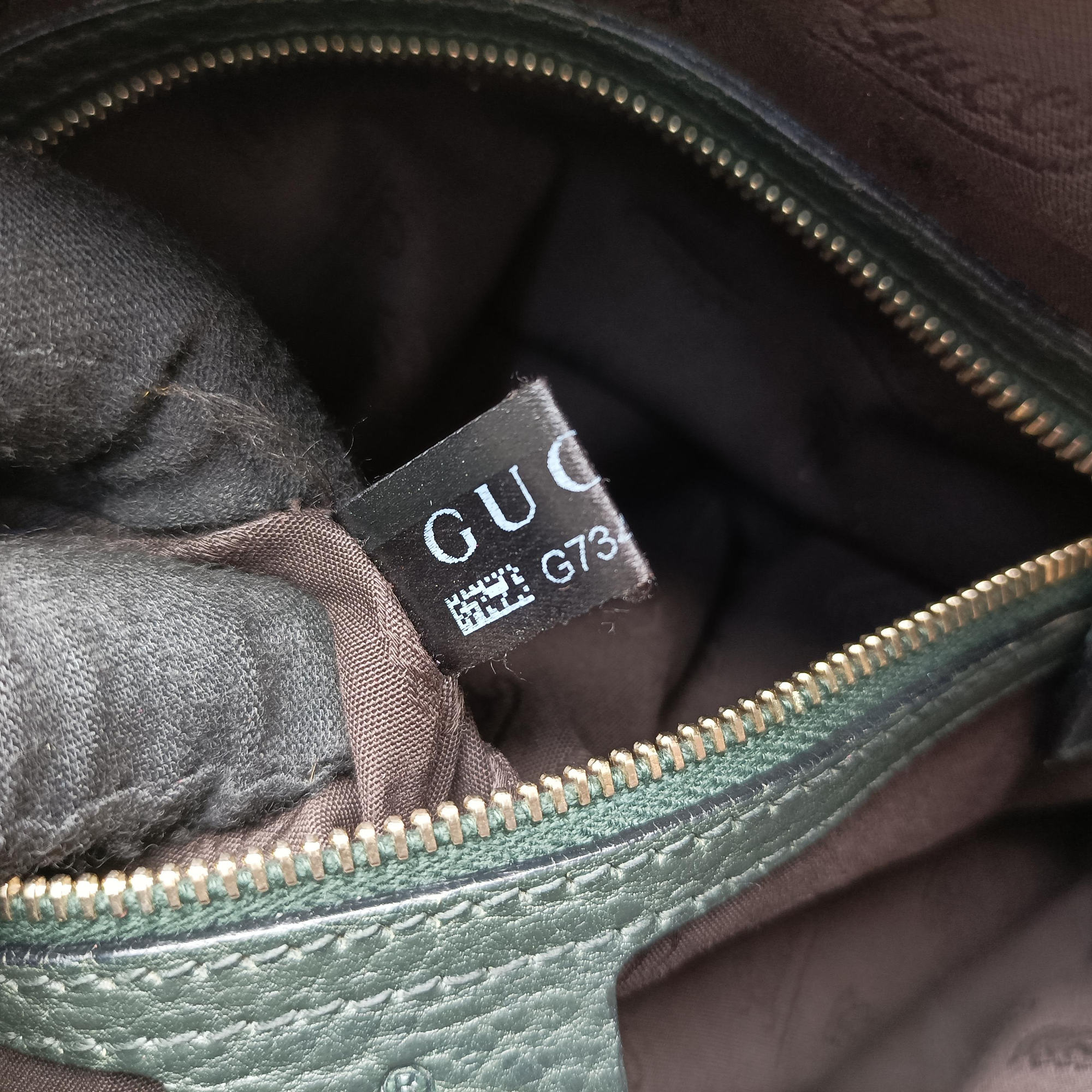 Pre-owned Gucci Guccissima Brown × Black Canvas×Leather 247279 shoulderbag | stylenewstar