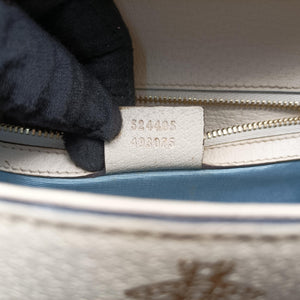 Pre-owned Gucci Sylvie Ivory×Navy×Red Leather 524405 shoulderbag | stylenewstar