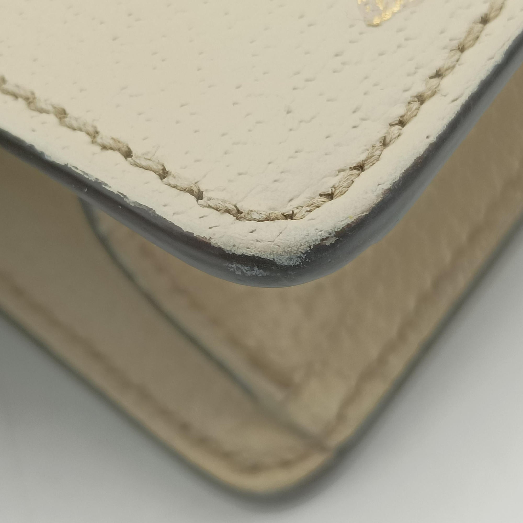 Pre-owned Gucci Sylvie Ivory×Navy×Red Leather 524405 shoulderbag | stylenewstar