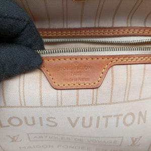 Pre-owned Louis Vuitton Neverfull MM Azur Damier Canvas N51107 shoulderbag | stylenewstar