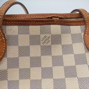 Pre-owned Louis Vuitton Neverfull MM Azur Damier Canvas N51107 shoulderbag | stylenewstar