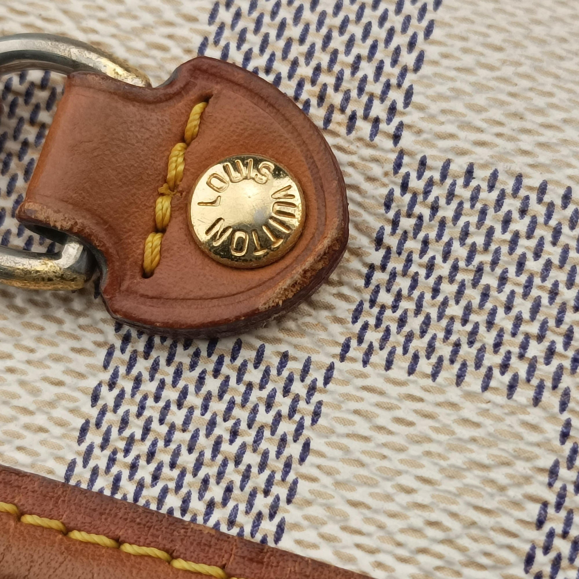 Pre-owned Louis Vuitton Neverfull MM Azur Damier Canvas N51107 shoulderbag | stylenewstar