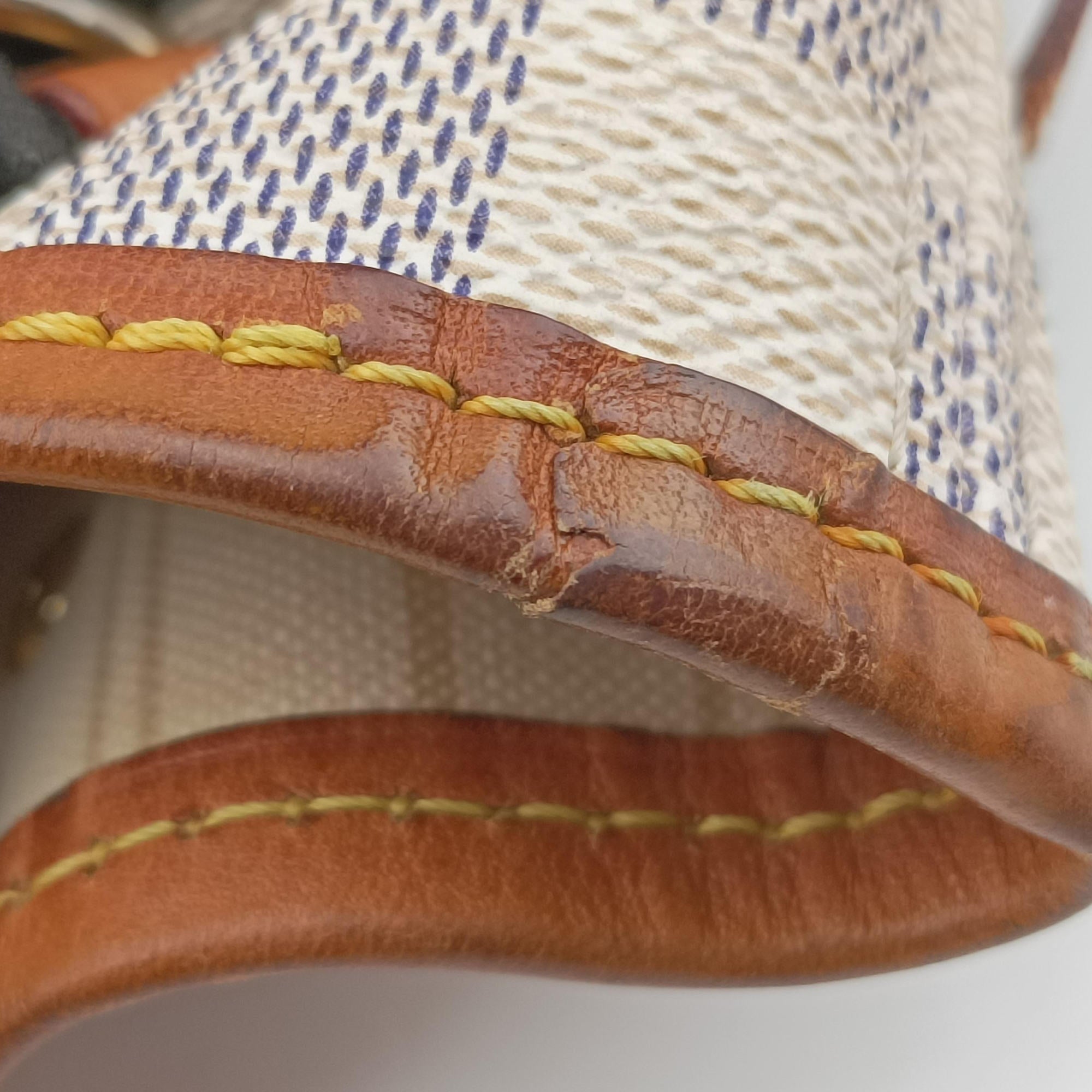 Pre-owned Louis Vuitton Neverfull MM Azur Damier Canvas N51107 shoulderbag | stylenewstar