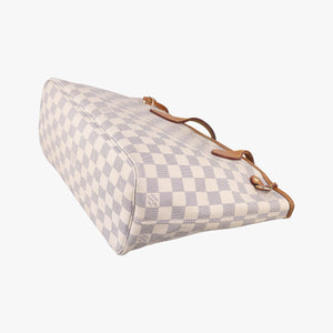 Pre-owned Louis Vuitton Neverfull MM Azur Damier Canvas N51107 shoulderbag | stylenewstar